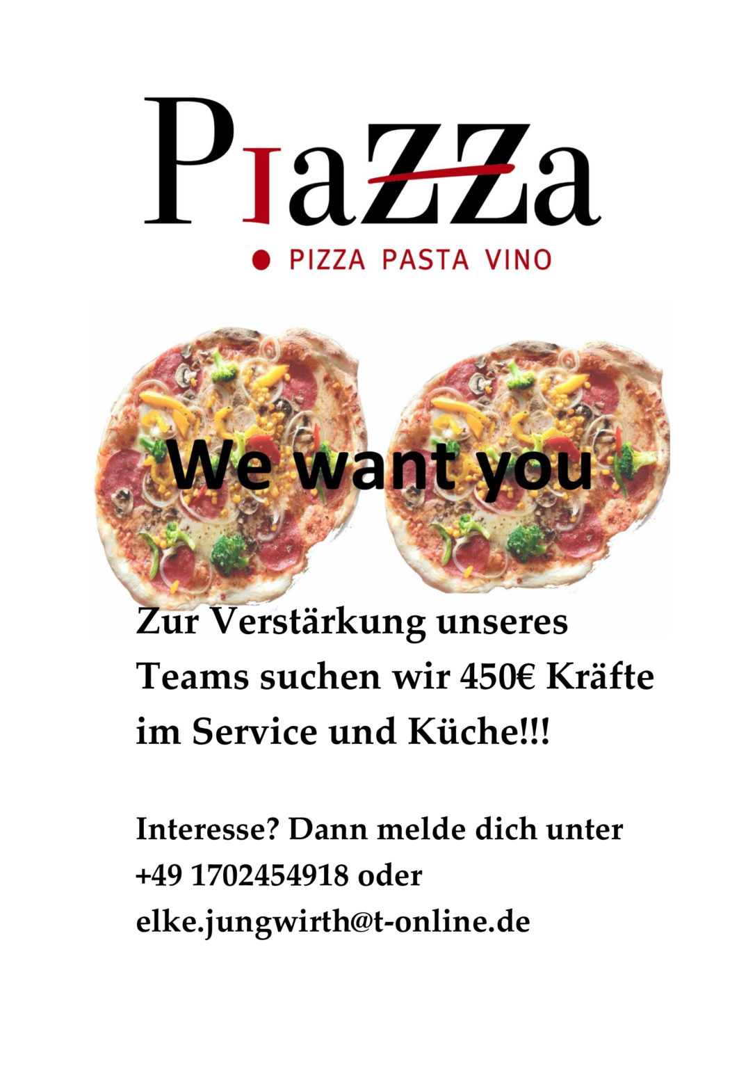 Speisekarte & carte speciali - Piazza Hauzenberg